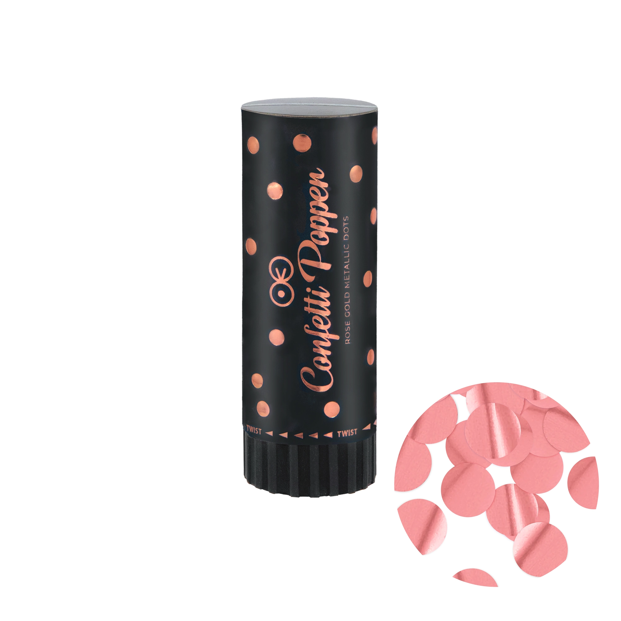 Konfetti mini kółka rose gold - Impreza