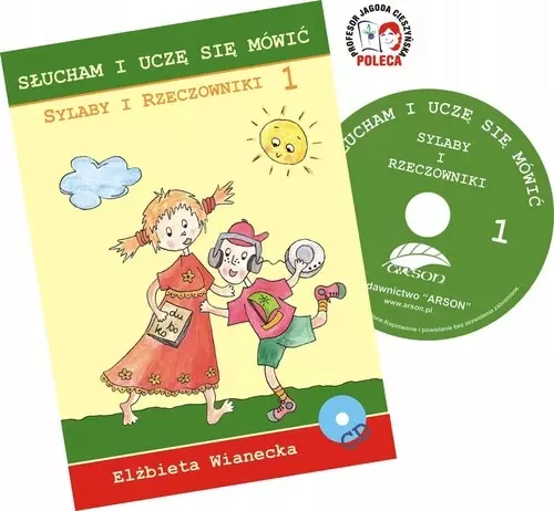 Słucham i uczę się mówić. Część 1. Sylaby i rzeczowniki + CD - Książki