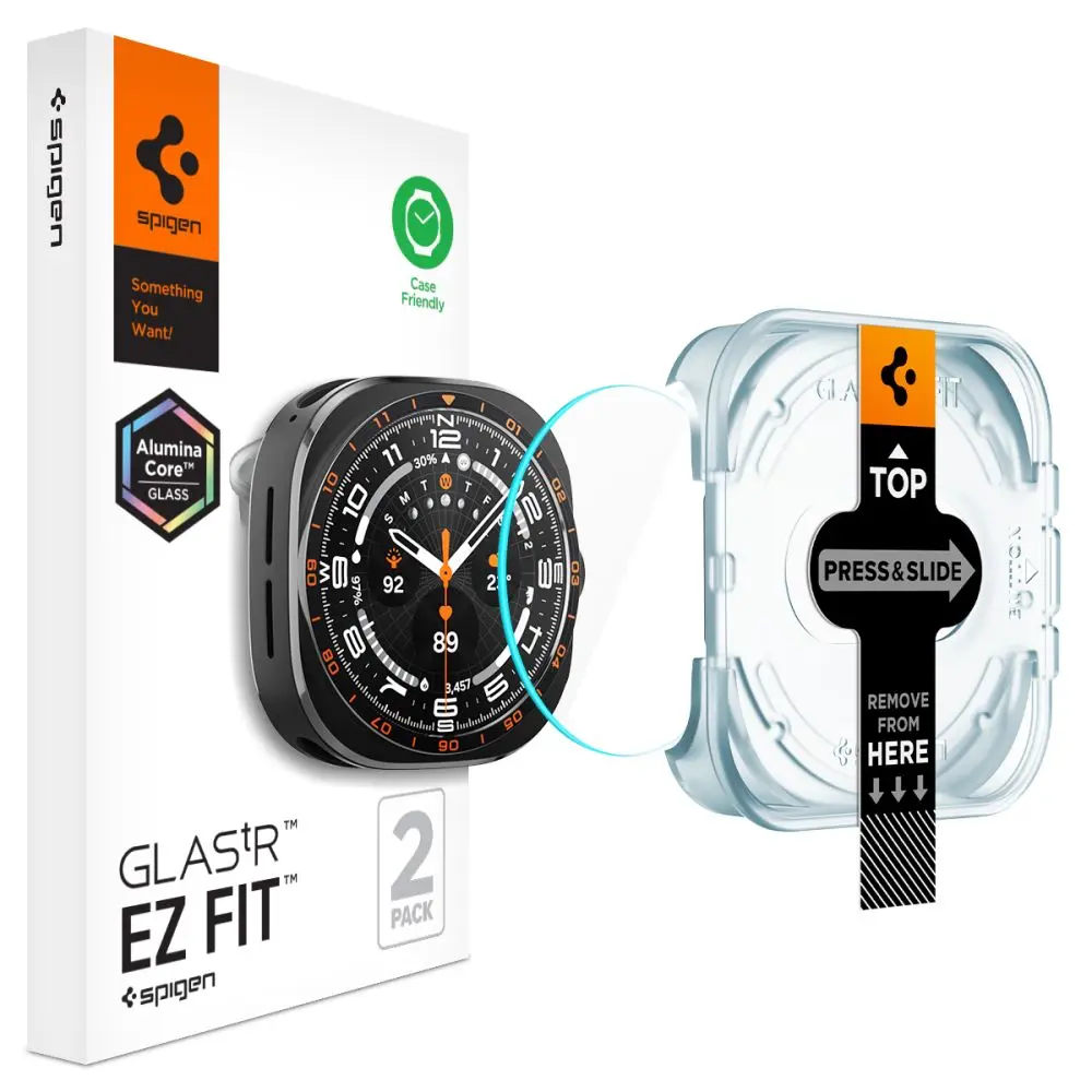 Szkło Hartowane Spigen Glas.tr Ez-Fit Ac 2-Pack Samsung Galaxy Watch Ultra 2 2026 (47 mm) Clear - Elektronika i akcesoria