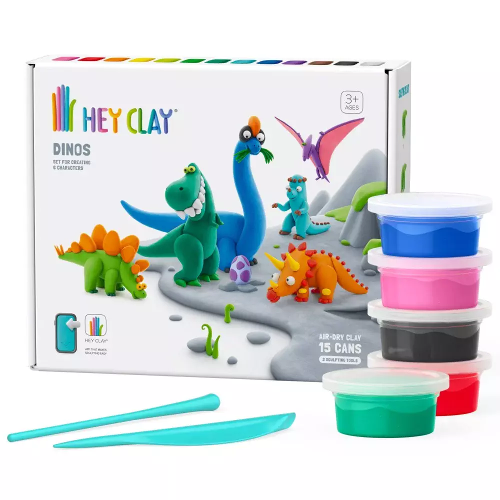 Hey Clay. Dinozaury + akcesoria - Zabawki
