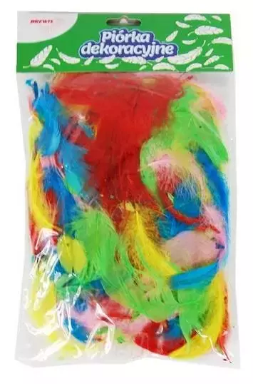 Pióra kolorowe 5-12cm 7g - Papiernicze i szkolne