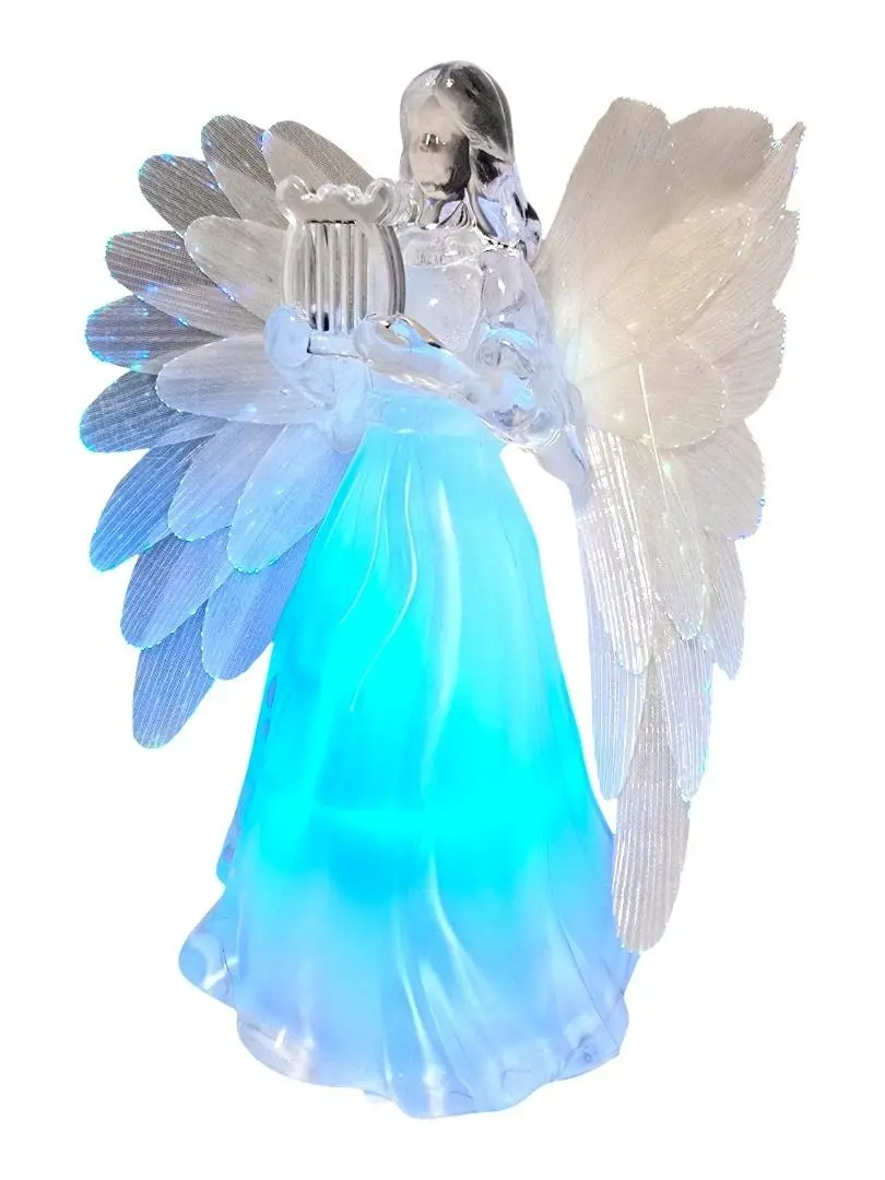 Anioł świecący z harfą 13cm - Papiernicze i szkolne