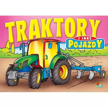 Kolorowanka z naklejkami. Traktory i inne pojazdy Traktor z bronami 710, mix wzorów - Książki