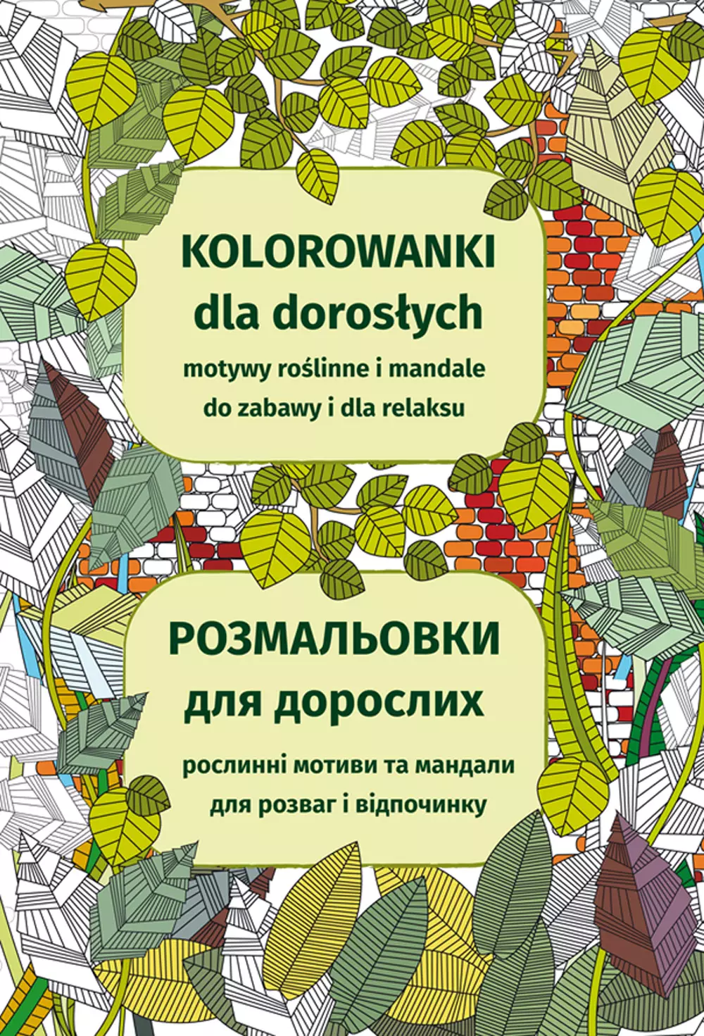Kolorowanki dla dorosłych. Motywy roślinne i mandale do zabawy i dla relaksu - Książki