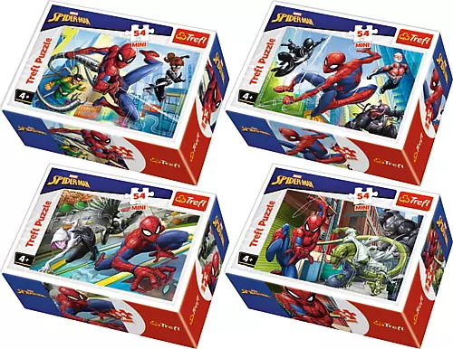 Puzzle mini 54 elementy. Czas na Spidermana, mix wzorów - Puzzle