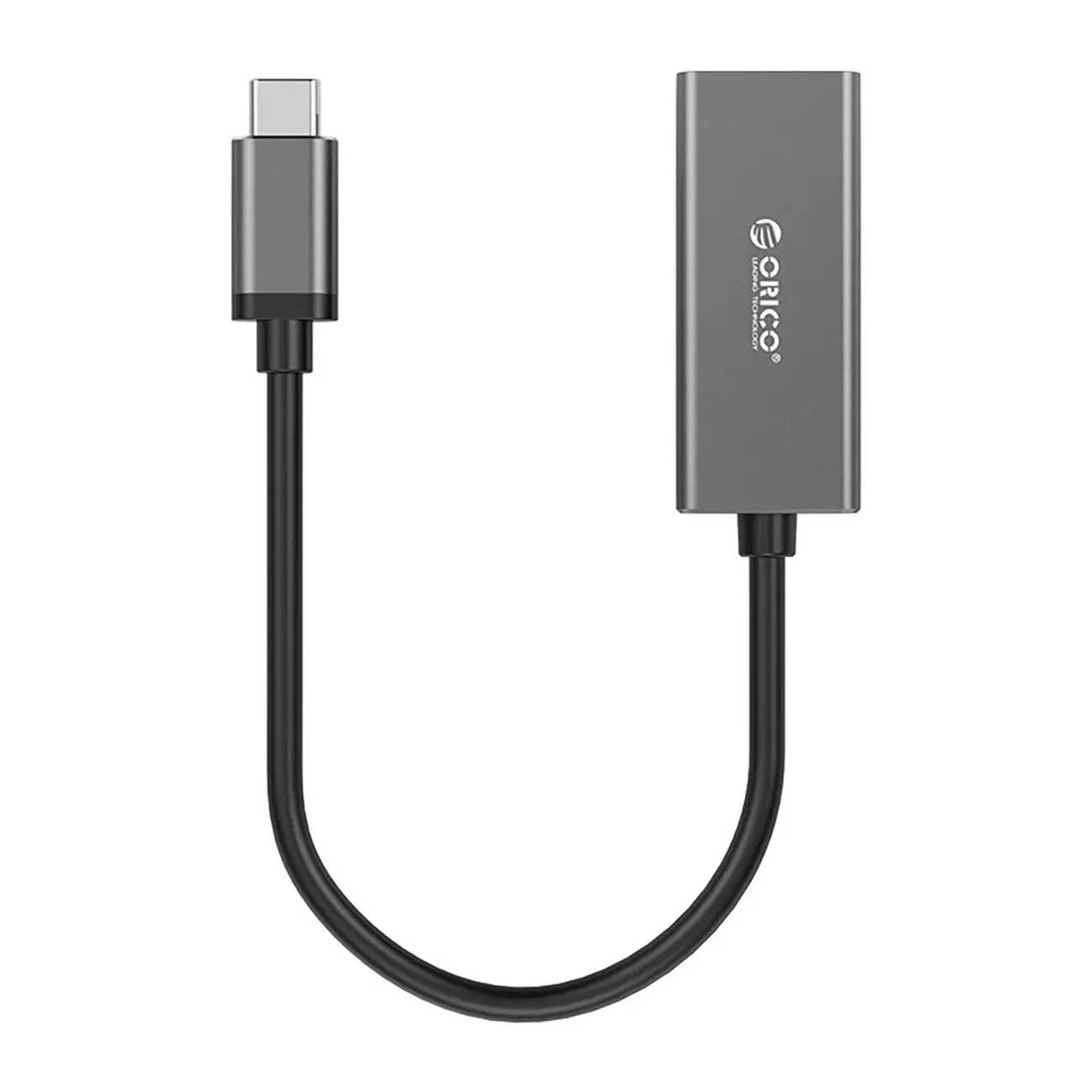 Adapter sieciowy Orico XC-R45-V1 USB-C do RJ45 Gigabit Ethernet 1 Gbps - czarny - Elektronika i akcesoria