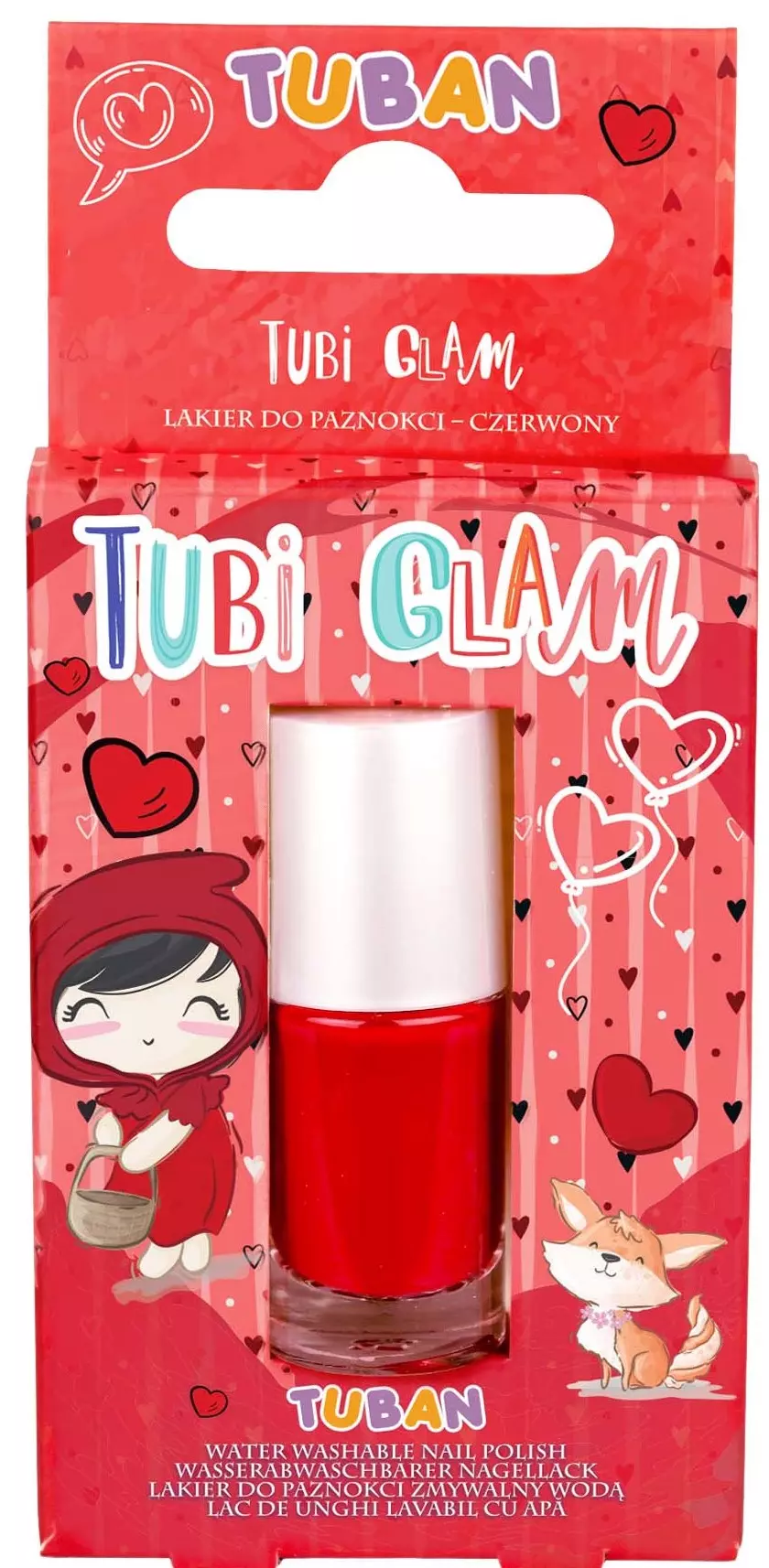 Lakier do paznokci Tubi Glam, czerwony - Zabawki