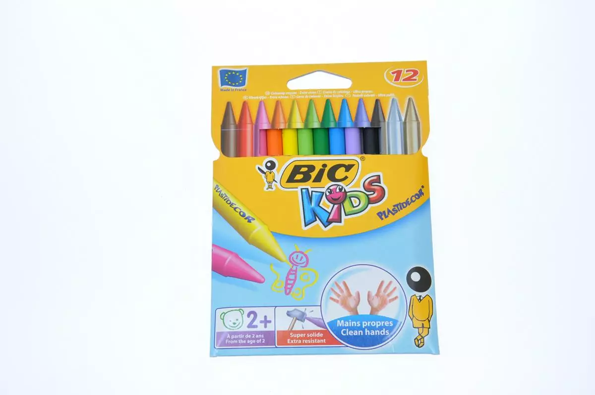 Kredki świecowe Plastidecor Pudełko 12 sztuk - Papiernicze i szkolne