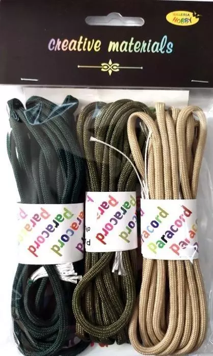Zestaw paracord 2,8mb 3 kolory - Papiernicze i szkolne