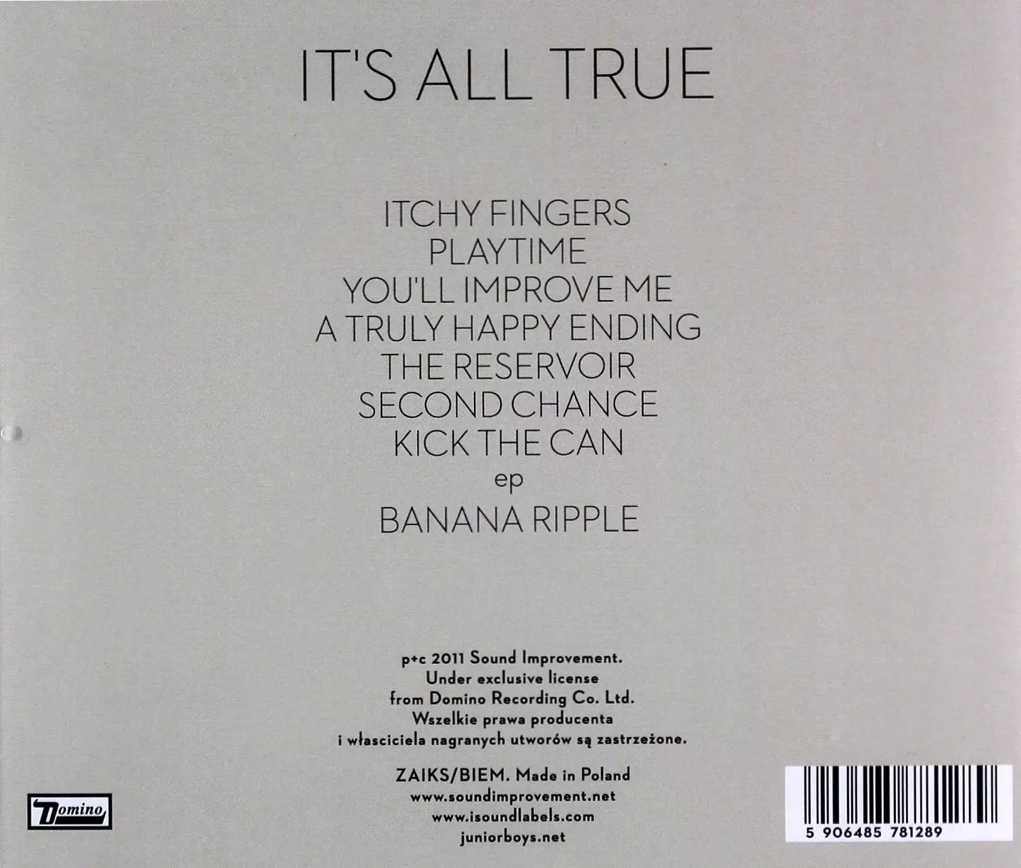 It`s All True (w.) - Muzyka