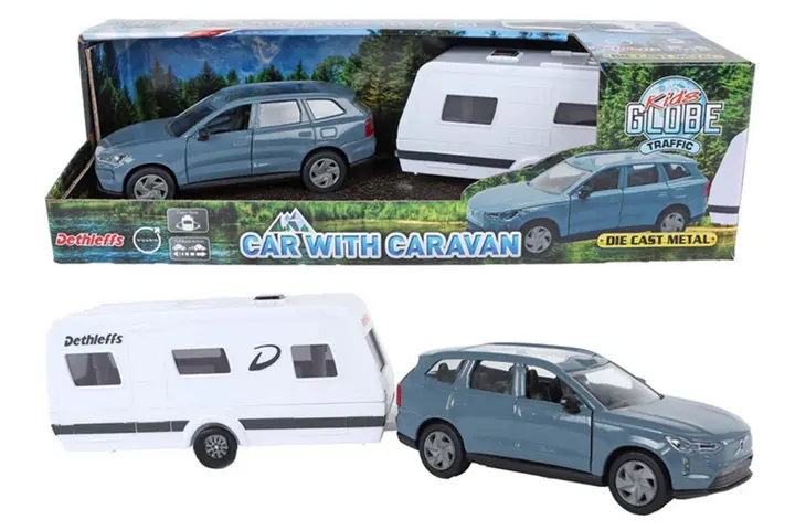 Volvo EX 90 z przyczepą kempingową - Zabawki