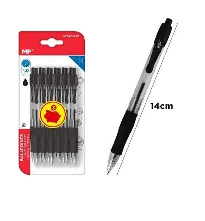 Długopis czarny 1.0mm 12szt - Papiernicze i szkolne
