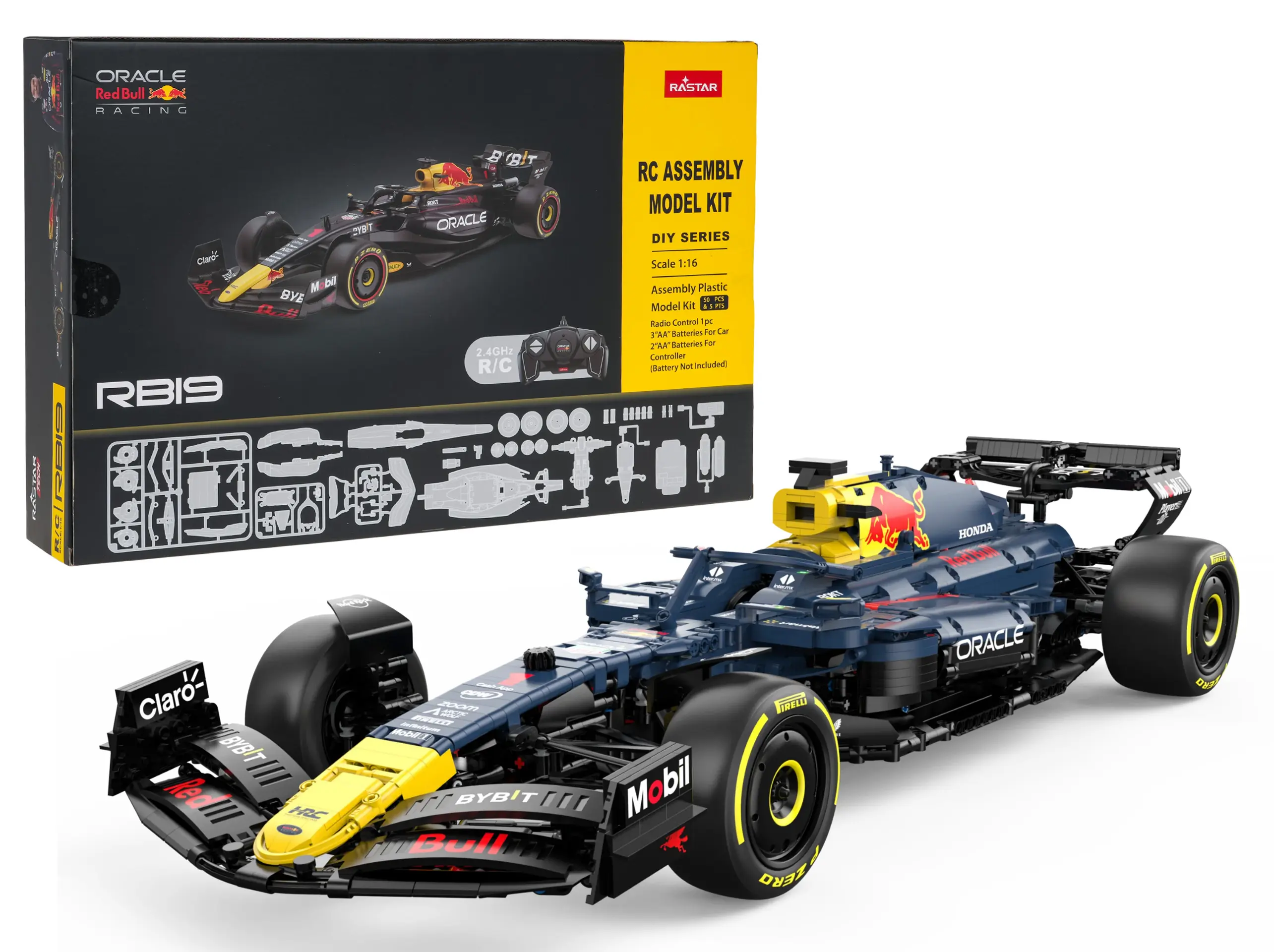 Bolid R/C 1:16 Red Bull F1 RB19 Niebieski Body Kit RASTAR - Zabawki