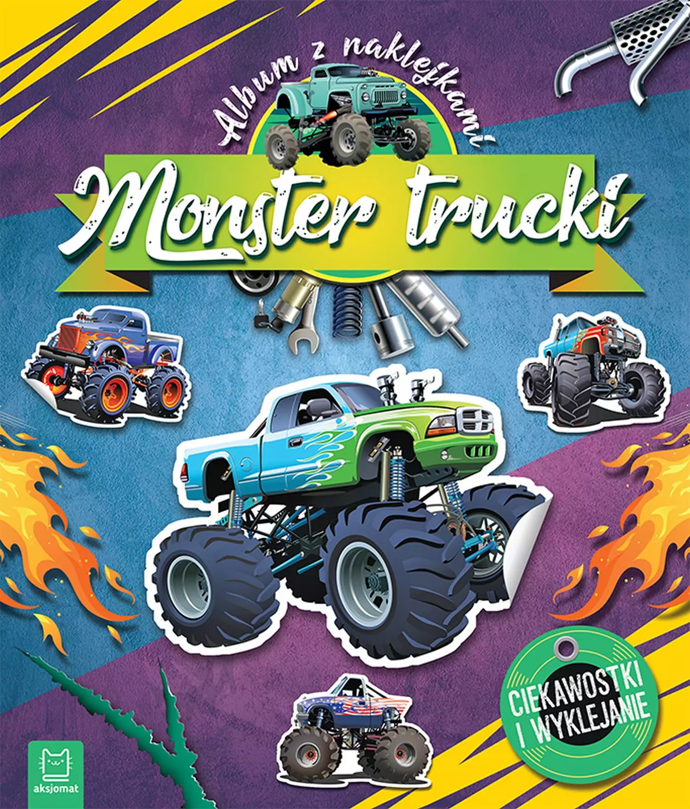 Monster Trucki. Album z naklejkami. Ciekawostki i wyklejanie - Książki