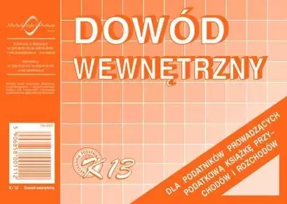 Dowód wewnętrzny A6 K-13 - Papiernicze i szkolne