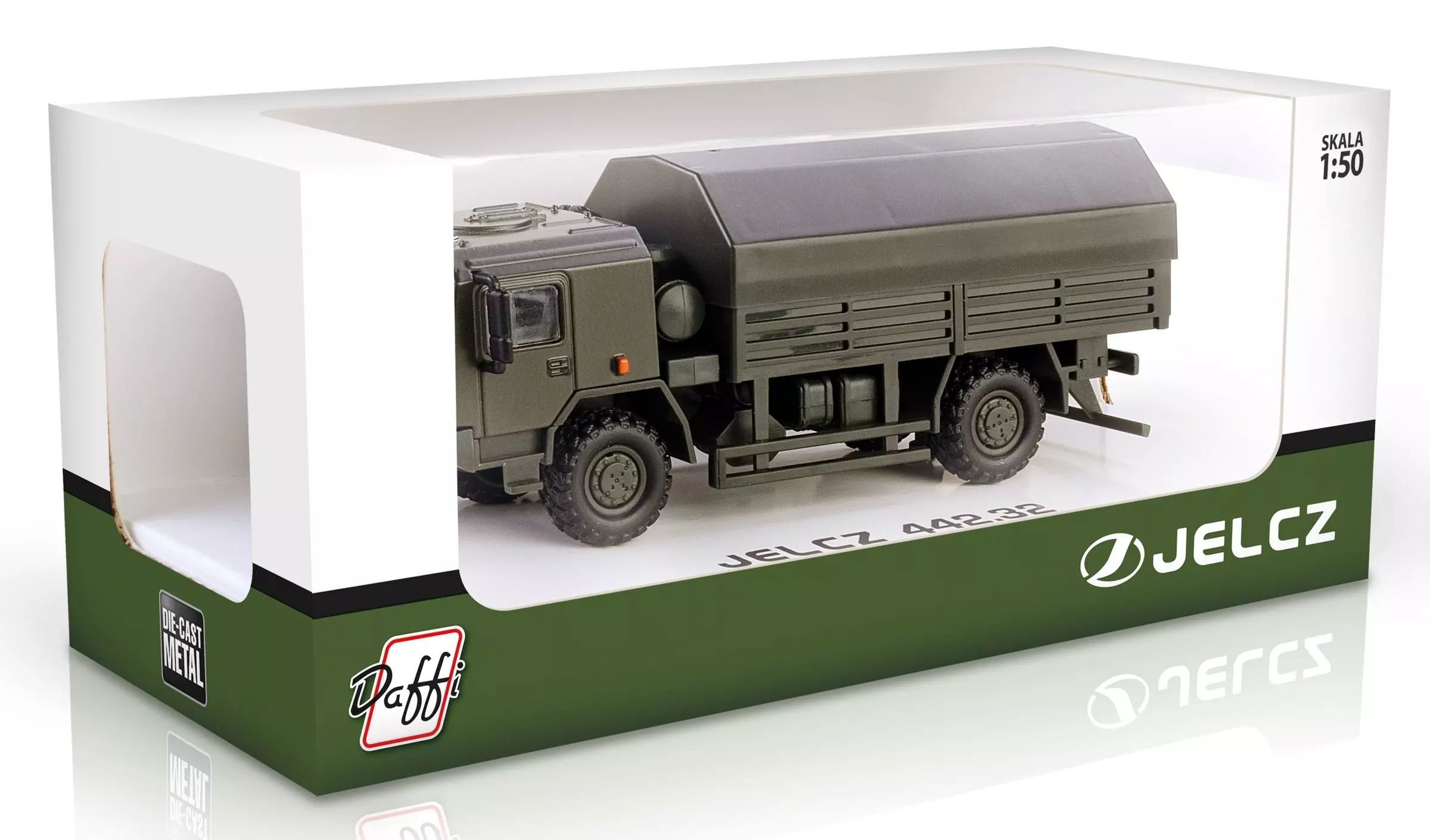 Model Jelcz 442.32 Wojskowy, 1:50 - Zabawki