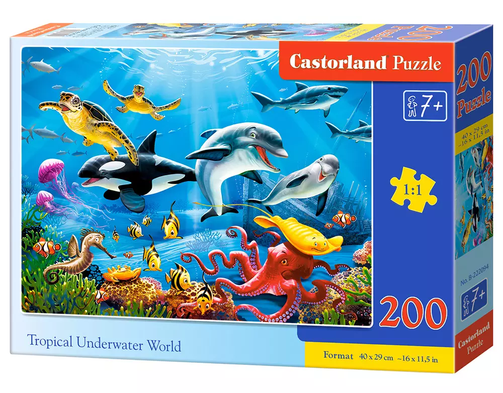 Puzzle 200 elementów. Podwodny świat - Puzzle