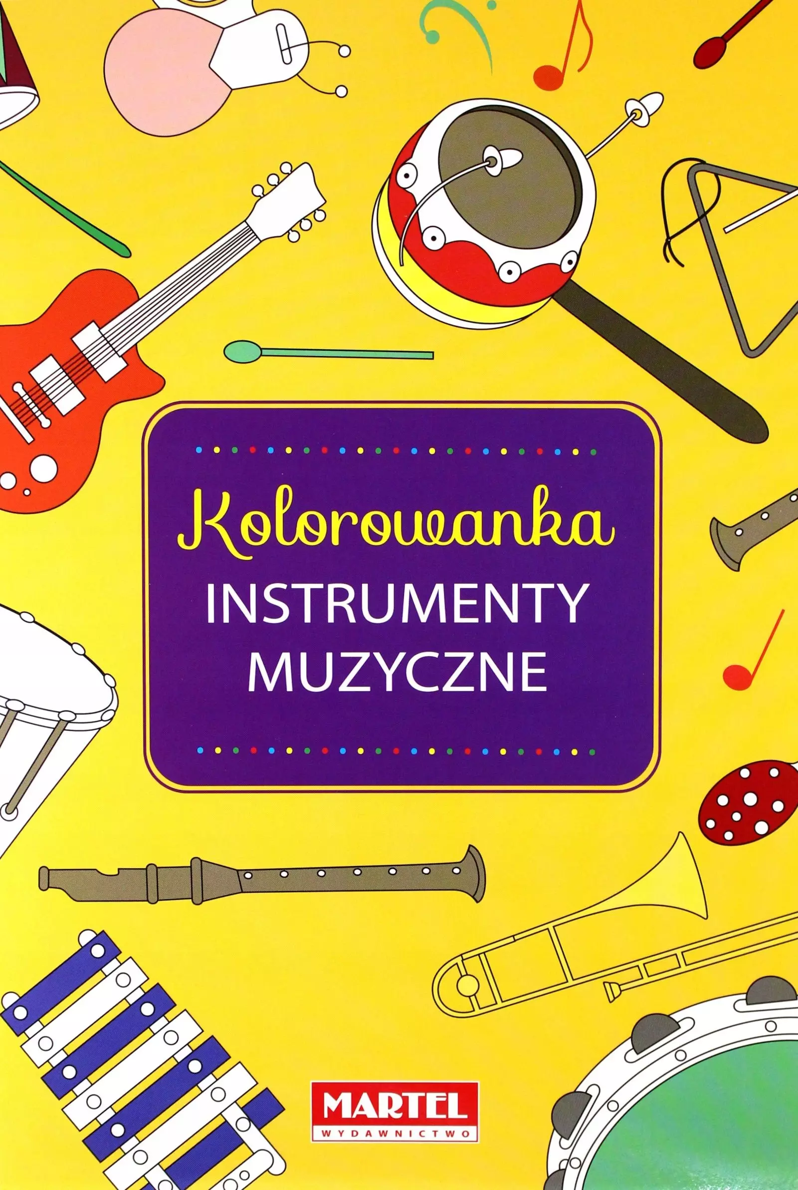 Kolorowanka Instrumenty Muzyczne, książka papierowa - Książki