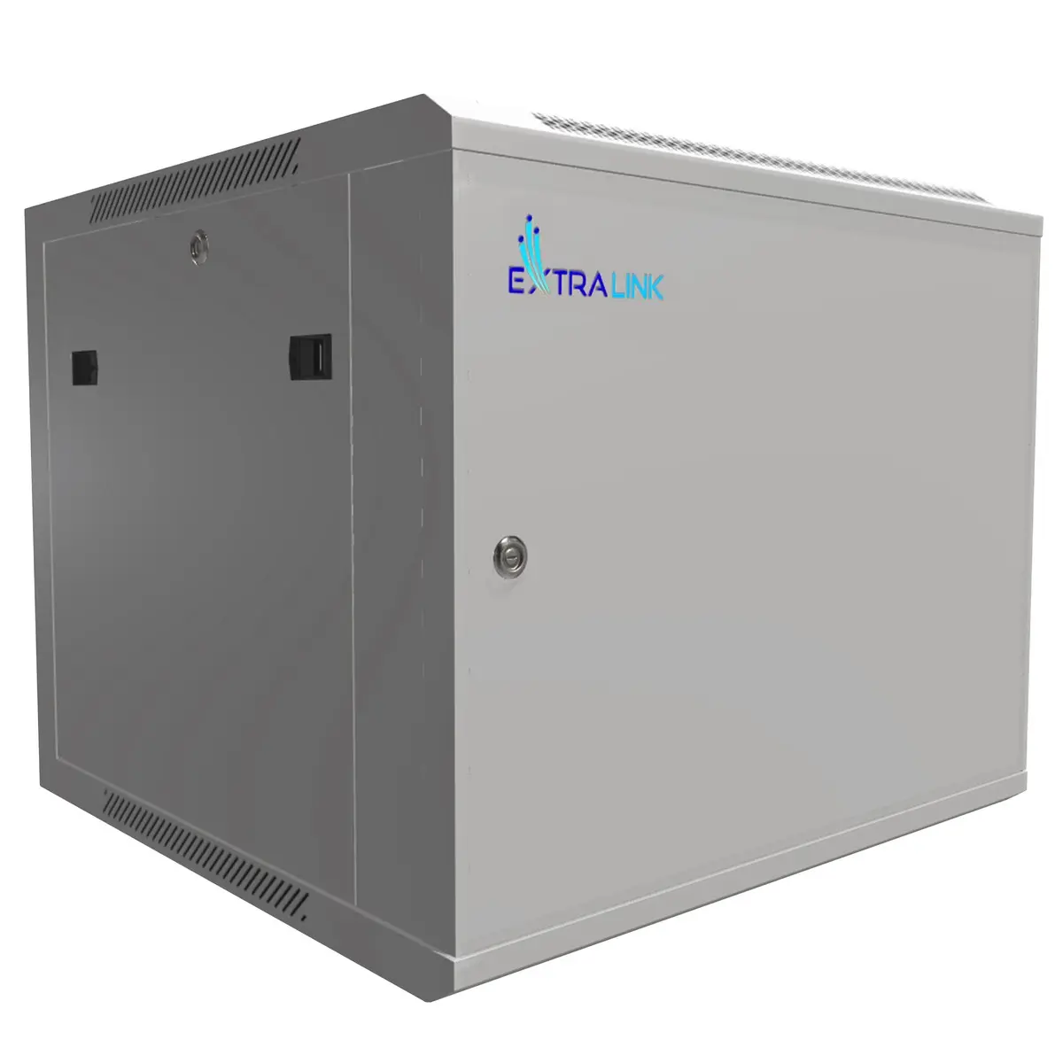 Extralink 9U 600x600 ASP Szara | Szafa rack | montowana na ścianie, drzwi blaszane pełne - Elektronika i akcesoria
