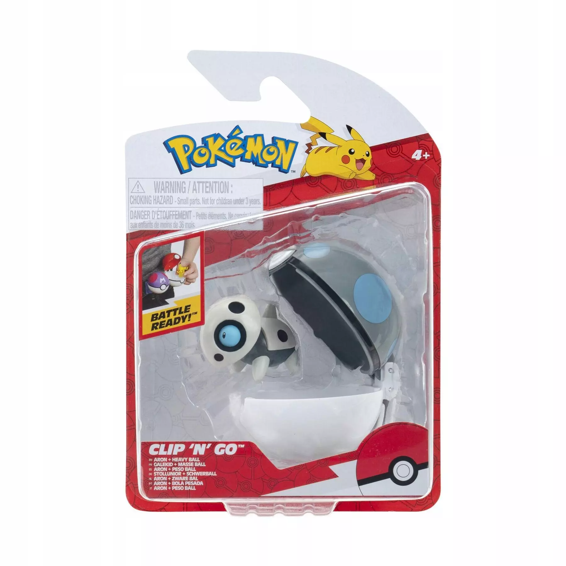 JAS POKEMON CLIPNGO FIGURKA ARON - Zabawki