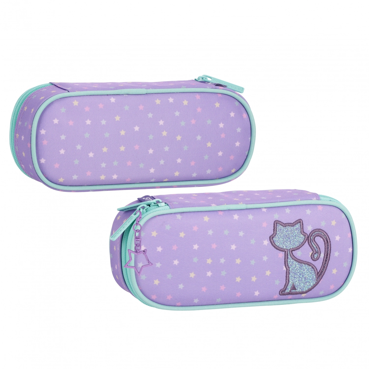 PiÓrnik Saszetka 1zamek Glitter Cat Starpak 576221 - Papiernicze i szkolne