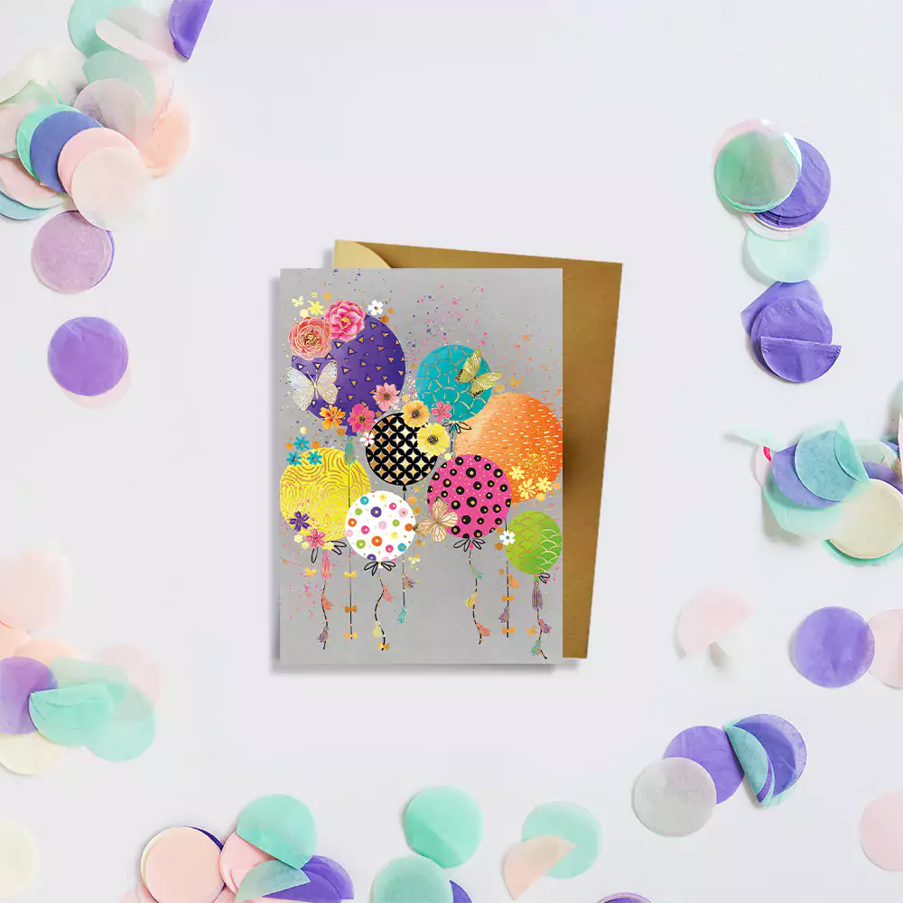 Mini Karnet B8 Jaskrawe balony - Papiernicze