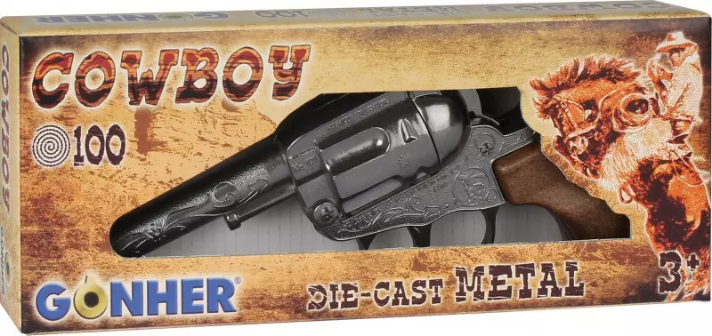 Rewolwer kowbojski metalowy Gonher - Zabawki