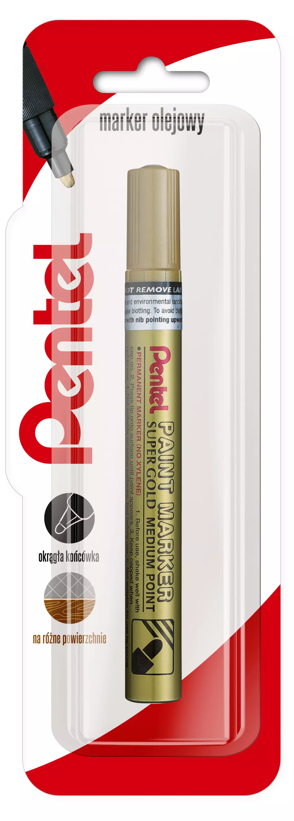 Marker olejowy MMP10 złoty 1 szt. blister - Papiernicze i szkolne