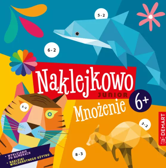 Naklejkowo Junior 6+. Mnożenie - Książki