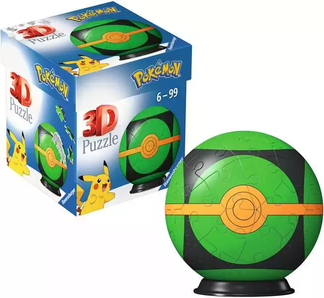 Puzzle 3D 54 elementy. Pokemon Repeat Ball - Puzzle