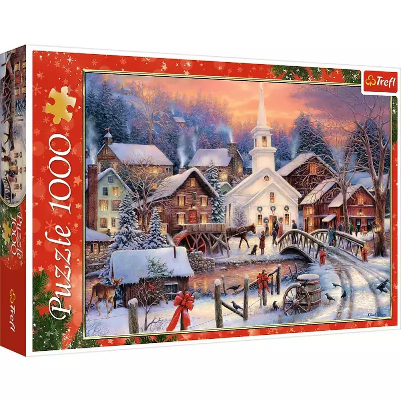 Puzzle 1000 elementów. Białe święta - Puzzle