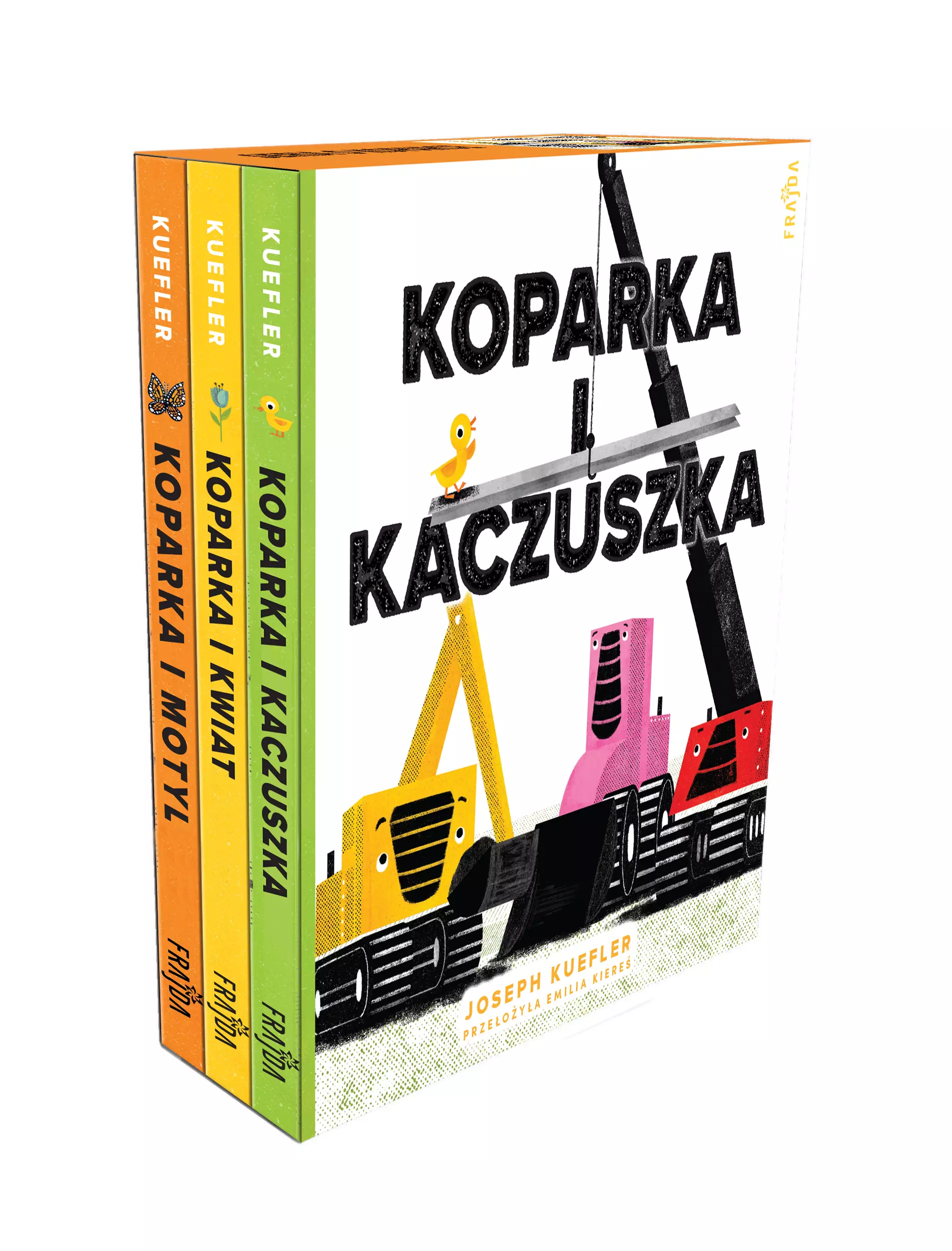 Pakiet: Koparka i kaczuszka / Koparka i kwiat / Koparka i motyl - Książki