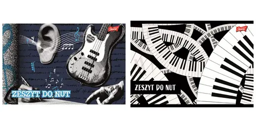 Zeszyt do nut. A4 16 kartek pięciolinia 70 g/m2 - Książki