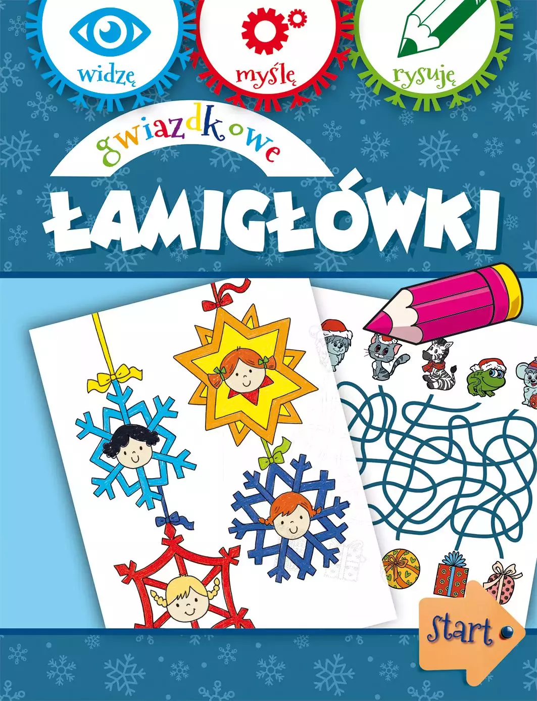 Widzę, myślę, rysuję. Gwiazdkowe łamigłówki - Książki
