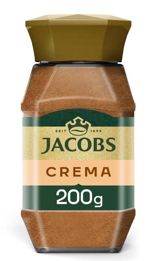 Kawa rozpuszczalna Jacobs Crema, 200 g - Kawa i herbata