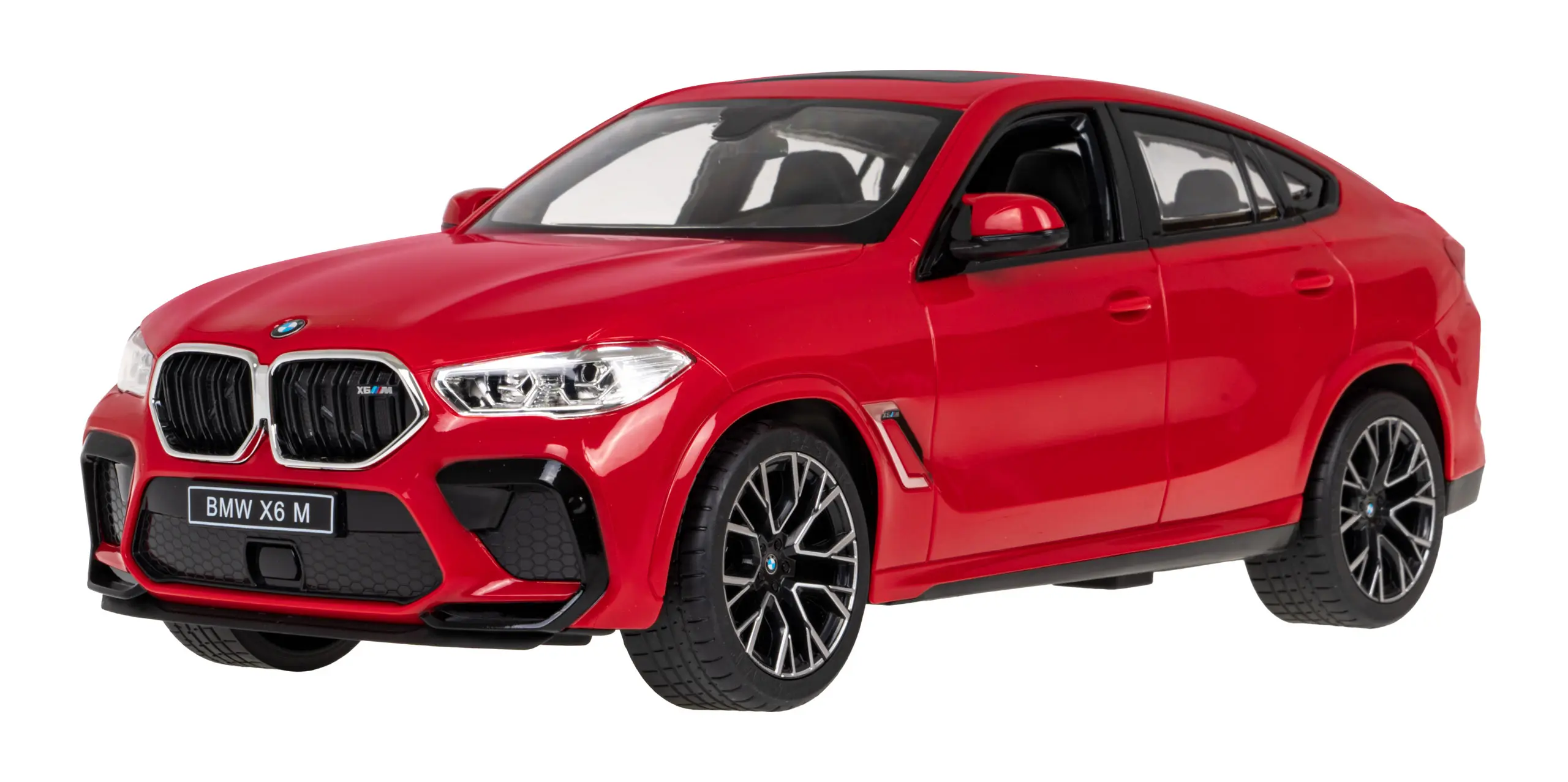 BMW X6 M czerwony RASTAR model 1:14 Zdalnie sterowane auto + Pilot 2,4 GHz - Zabawki