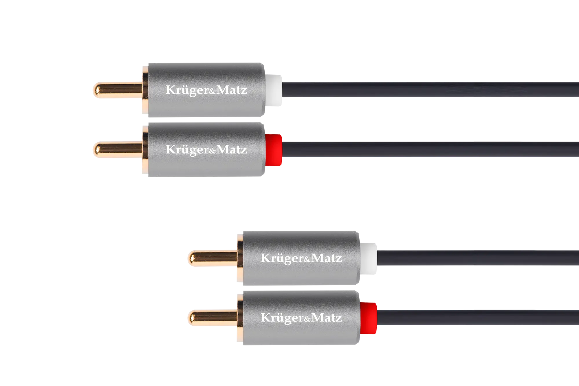 Kabel 2RCA-2RCA 1m Kruger&Matz Basic - Elektronika i akcesoria