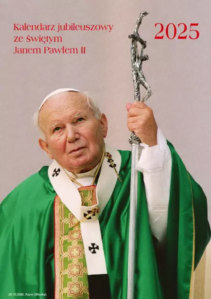 Kalendarz ze św. Janem Pawłem II 2025 - Książki