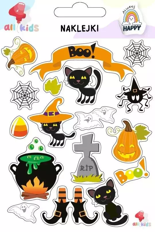 Naklejki dla dzieci Halloween 3 - Papiernicze i szkolne