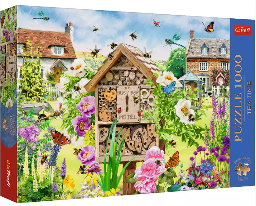 Puzzle 1000 elementów. Premium Plus Quality. Tea Time. Dom dla pszczół - Puzzle