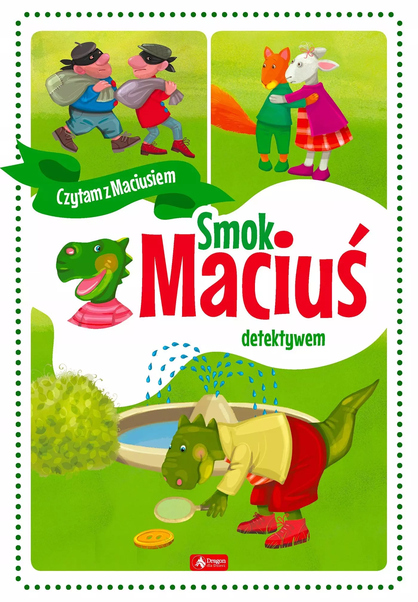 Czytam z Maciusiem. Smok Maciuś detektywem - Książki