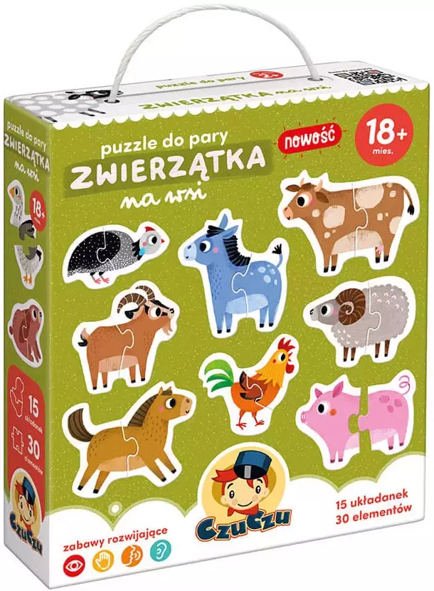 CzuCzu. Puzzle do pary. Zwierzątka na wsi - Puzzle