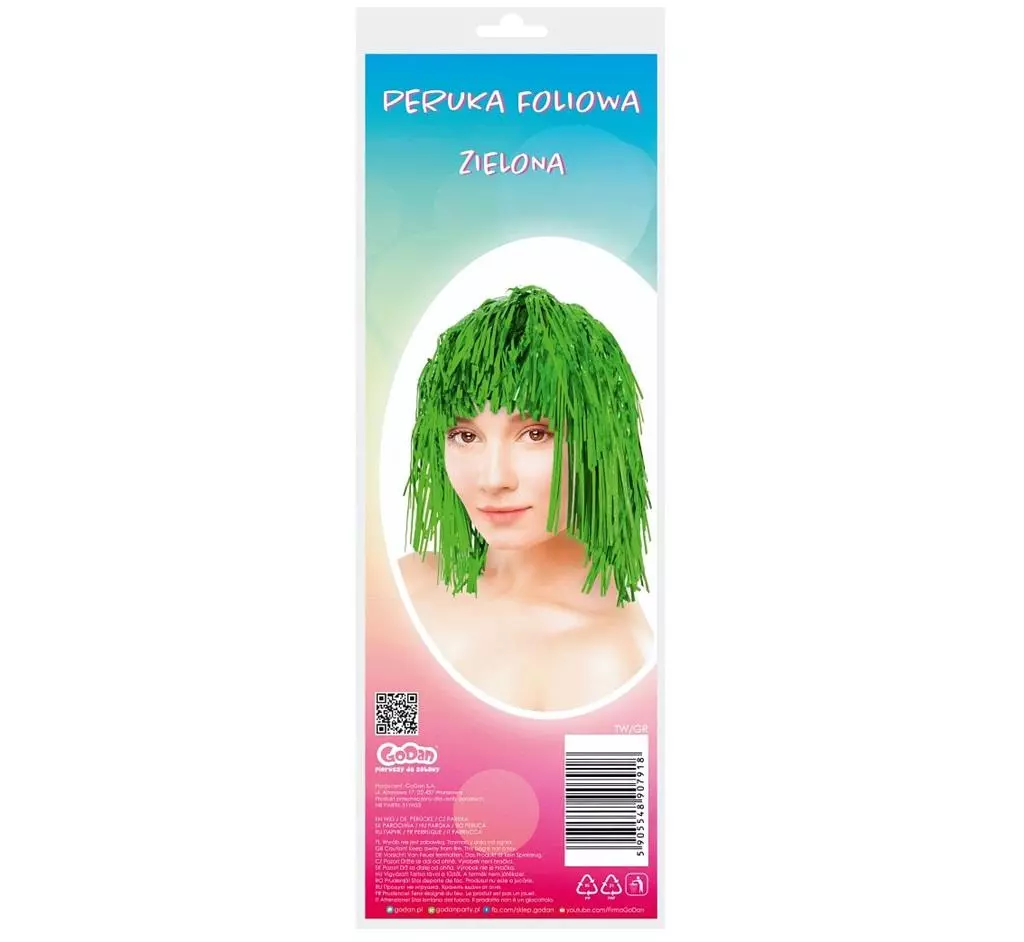 Peruka foliowa zielona - Książki