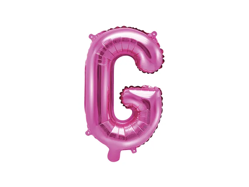 Balon foliowy Litera ''G'', 35cm, ciemny różowy - Impreza