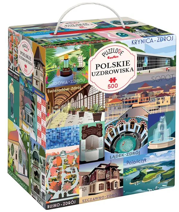 Puzzlove CzuCzu 500 elementów. Polskie uzdrowiska - Puzzle