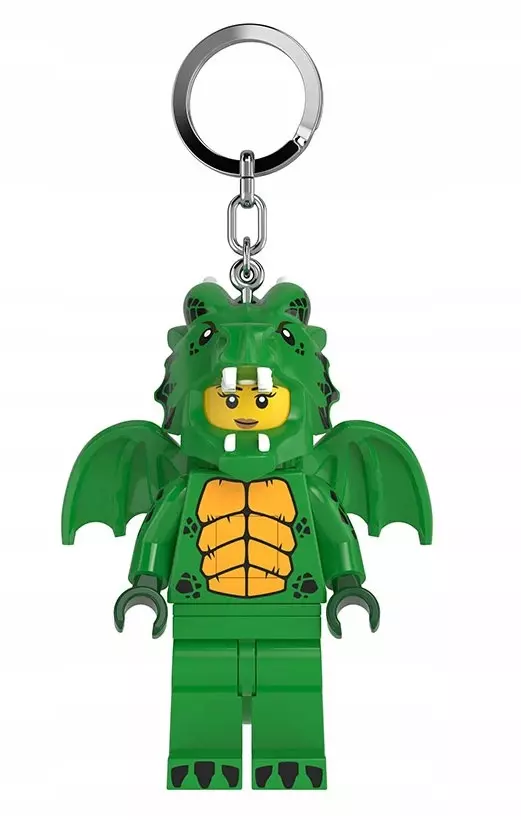 LEGO Breloki Brelok z latarką LED Smok zielony dziewczyna LGL-KE224H - Zabawki
