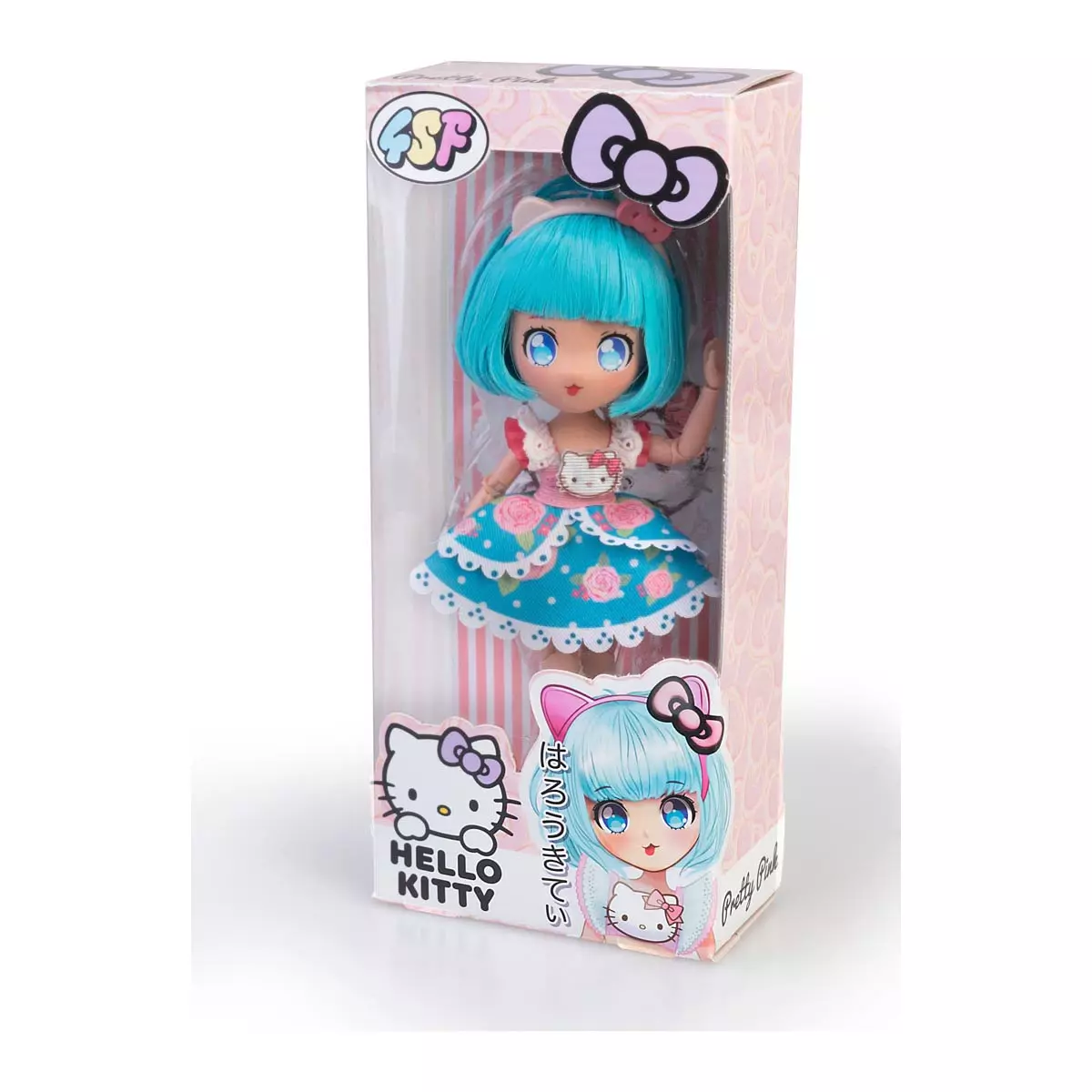 MANGA HELLO KITTY Niebieska, lalka, 19.5 cm - Zabawki