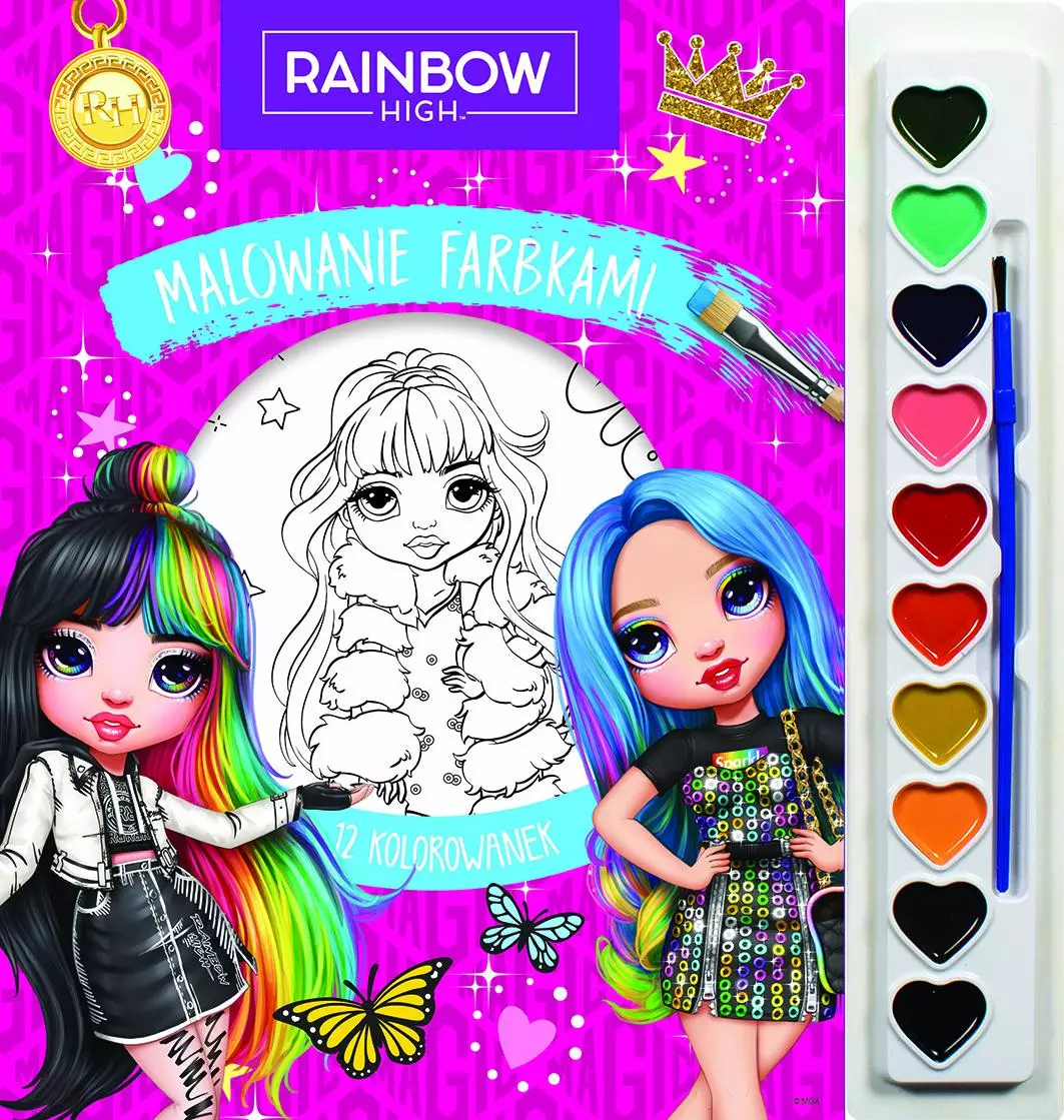 Malowanie farbkami. Rainbow High - Książki