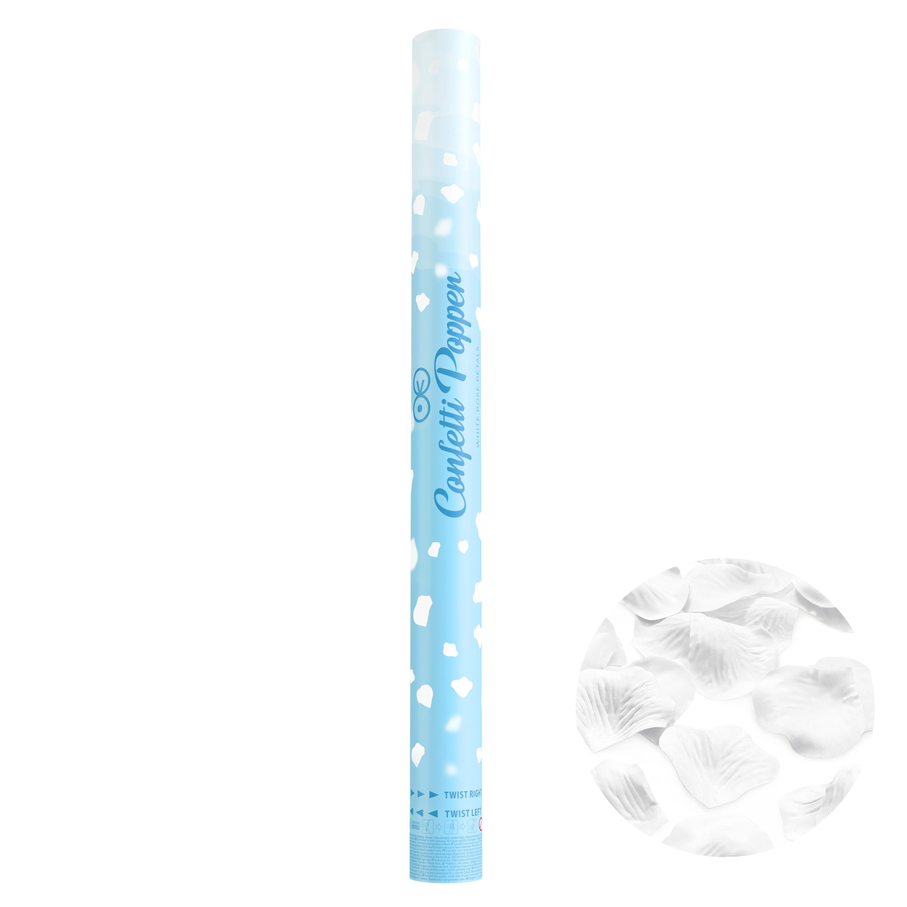 Konfetti płatki róż białe 60cm - Impreza
