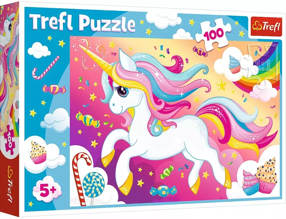 Puzzle 100 elementów. Piękny jednorożec - Puzzle